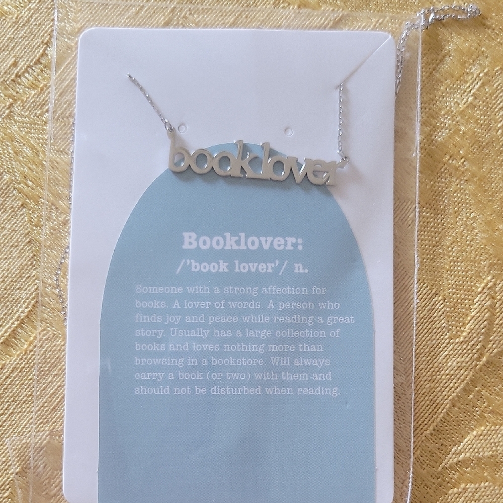 Silver 'Booklover' Necklace
